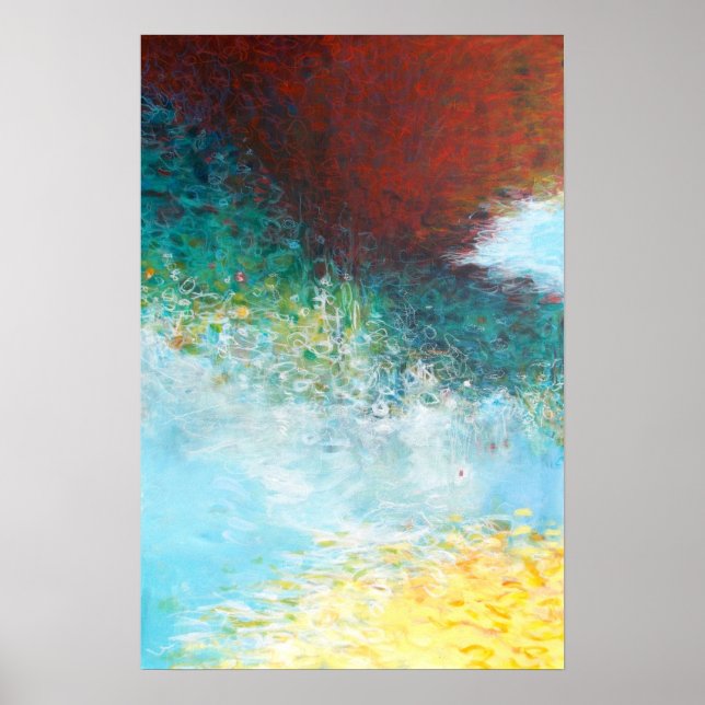 Affiches Triptyque Partie 1, 16x24, peinture Abstraite Impr (Devant)