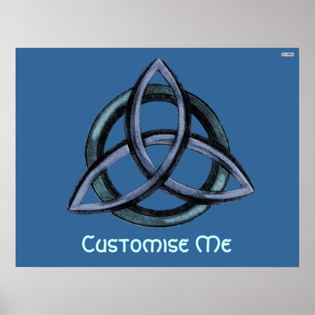 Affiches Triquetra (bleu) (Devant)