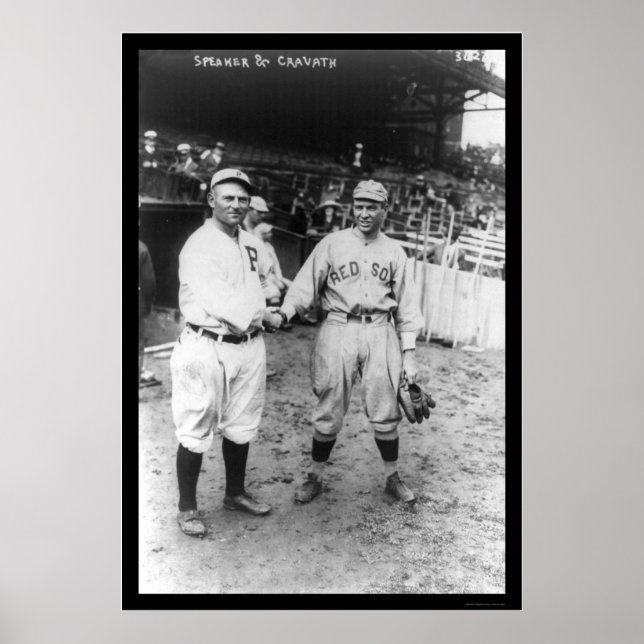 Affiches Tris Conférencier Red Sox Baseball 1915 (Devant)