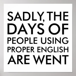 Affiches Tristement Des Gens Utilisant Une Orthographe Angl