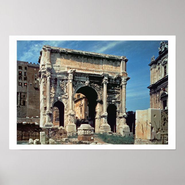 Affiches Triumphal Arch of Septimius Severus, dedicated (Devant)