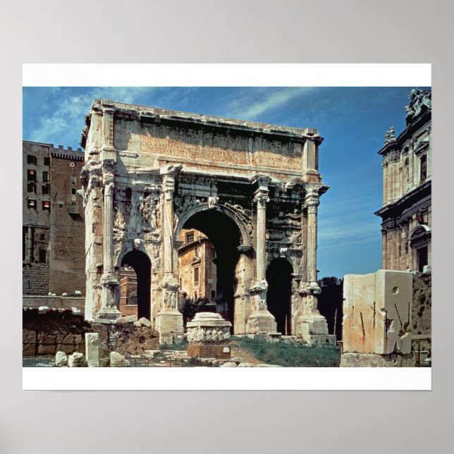 Affiches Triumphal Arch of Septimius Severus, dedicated (Devant)