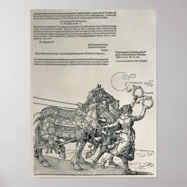 Affiches Triumphal Chariot de l'empereur Maximilien Ier (Devant)