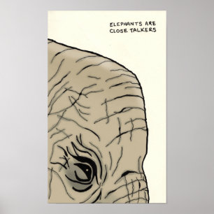 Affiches trivia des éléphants