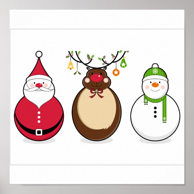 Affiches Trois amis de Noël (Devant)