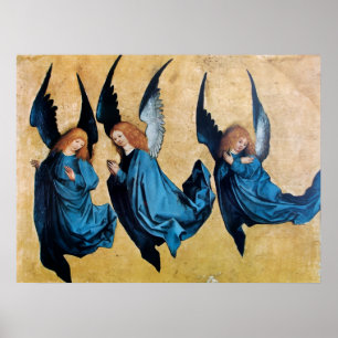AFFICHES TROIS ANGES EN BLEU