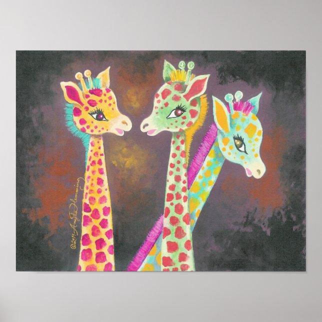 Affiches Trois Giraffes (Devant)