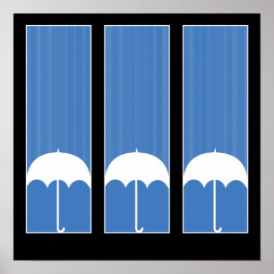 Affiches Trois parapluies