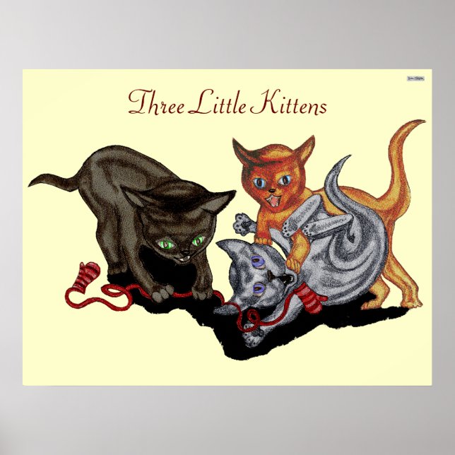 Affiches Trois Petits Chatons (Devant)