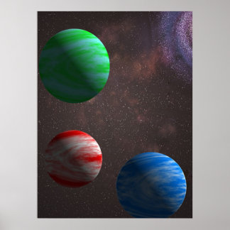Affiches Trois planètes