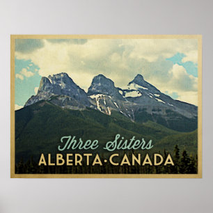 Affiches Trois soeurs Alberta Canada