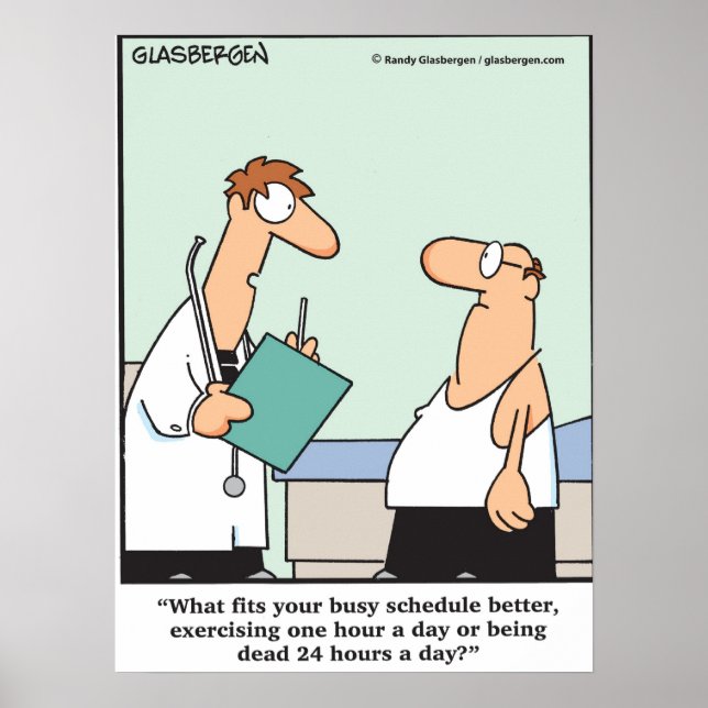 Affiches Trop Occupé Pour Faire De L'Exercice ? (Devant)