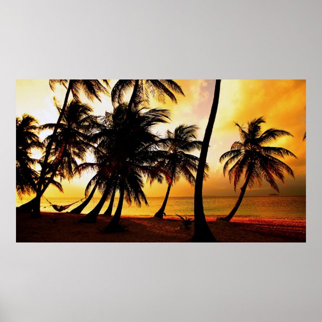 Affiches Tropical Sunset (Devant)
