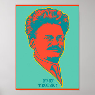 Affiches Trotsky au néon