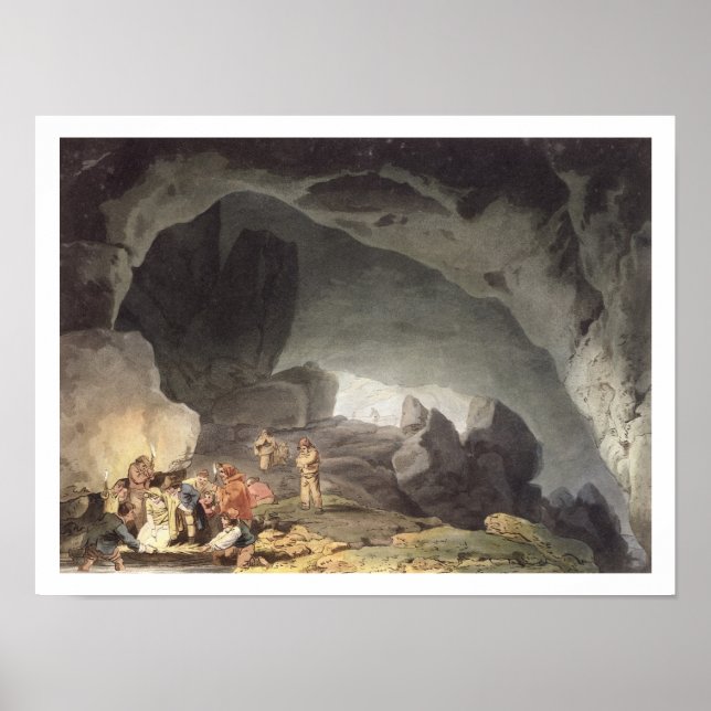 Affiches Trou Peaks, Derbyshire (gravure couleur) (Devant)