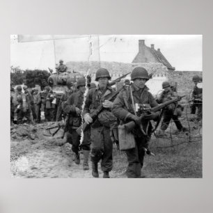 Affiches Troupes du jour J de l'Utah Beach France Seconde G