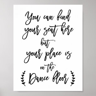 Affiches Trouvez votre siège ici