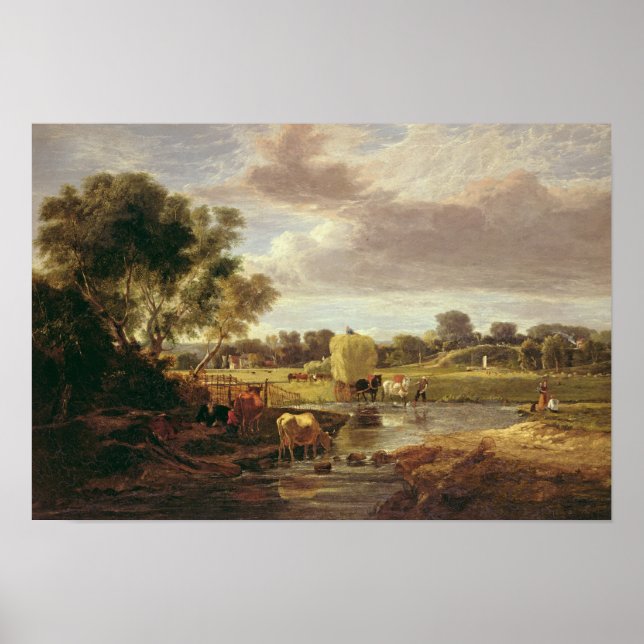 Affiches Trowse Meadows, Près de Norwich, 1828 (Devant)