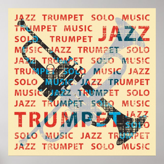 Affiches Trumpet jazz (Devant)