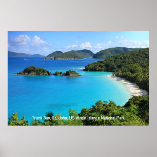 Affiches Trunk Bay, St. John, Parc national des Îles Vierge