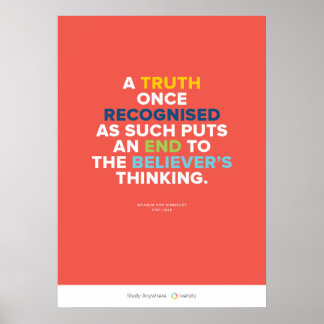 Affiches Truth Puts an End to a Believer's Thinking