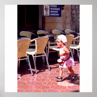 Affiches Tu vas fille, Barcelone, Espagne