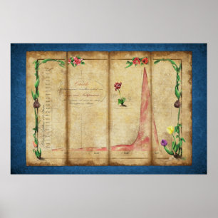 Affiches Tulipomania Graph (blue)