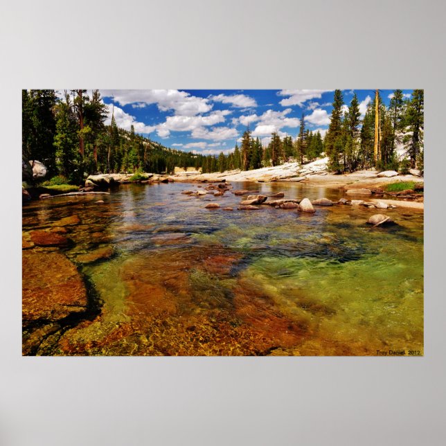 Affiches Tuolumne River, Tuolumne Meadows, Yosemite. (Devant)