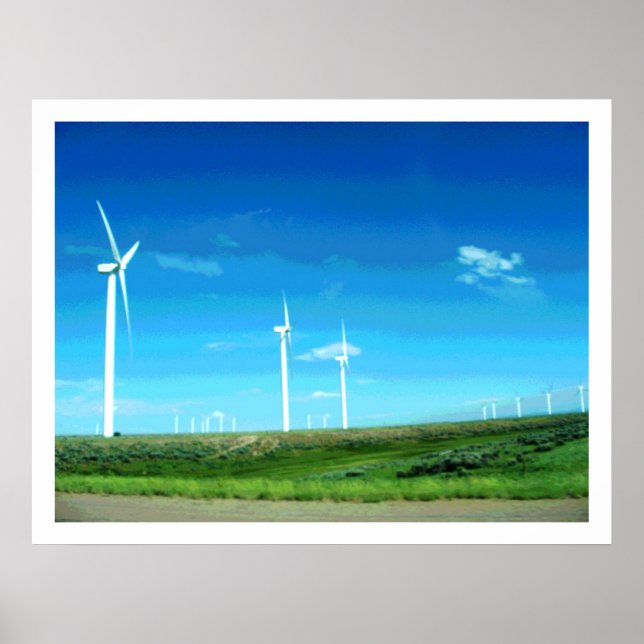 Affiches Turbines éoliennes du Wyoming (Devant)