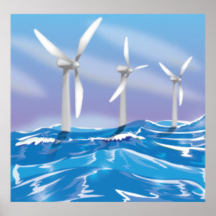Affiches Turbines Sea Wind Power