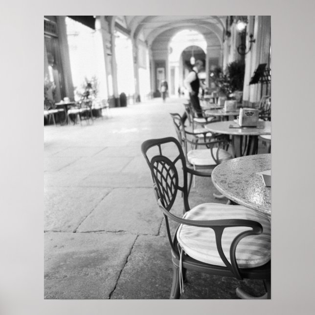 Affiches Turin Italie, Café et Arche (Devant)