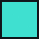 Affiches Turquoise<br><div class="desc">Belle teinte de bleu. Ajoutez un message ou profitez de votre couleur préférée.</div>