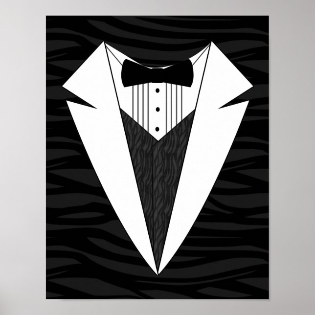 Affiches Tuxedo noir/blanc (Devant)