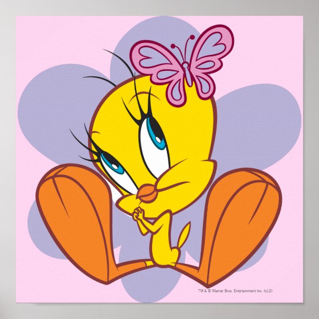 Affiches Tweety et papillon (Devant)