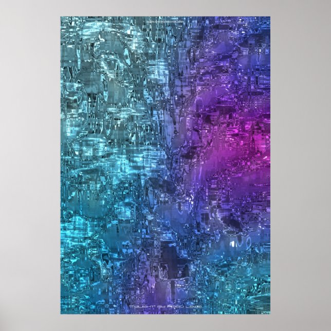 Affiches Twilight Hues Art Abstrait par Indigo Lewis (Devant)
