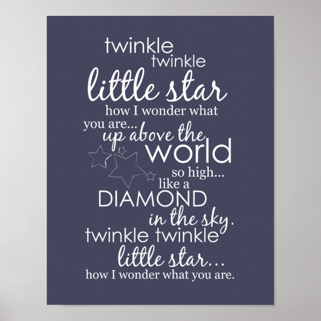 Affiches Twinkle Twinkle Little Star (Devant)