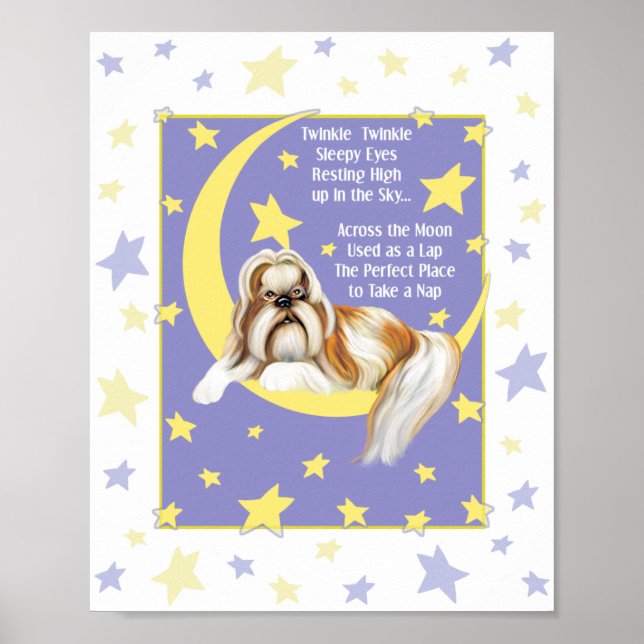 Affiches Twinkle Twinkle Shih Tzu (Devant)