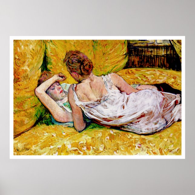 Affiches Two Friends by Henri de Toulouse-Lautrec (Devant)