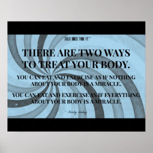 Affiches Two Ways to Treat Your Body: Blue Spirals