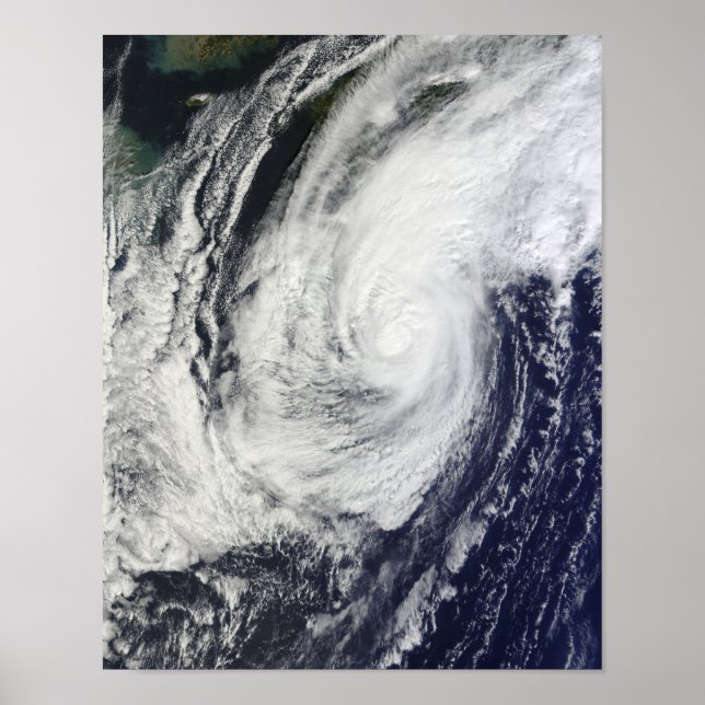 Affiches Typhon Chaba au-dessus des îles Ryukyu, Japon (Devant)