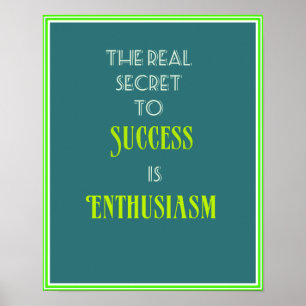 Affiches Typographie de devis inspirante