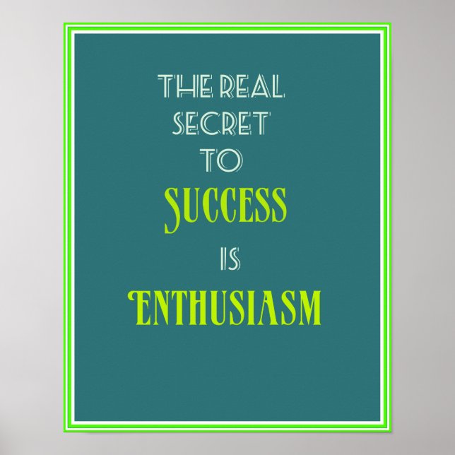 Affiches Typographie de devis inspirante (Devant)