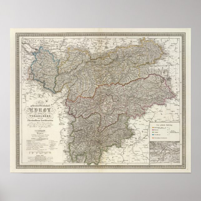 Affiches Tyrol, Voralberg, Liechtenstein (Devant)