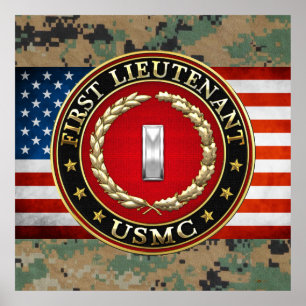Affiches U.S. Marines : Premier lieutenant (usmc 1stLt)