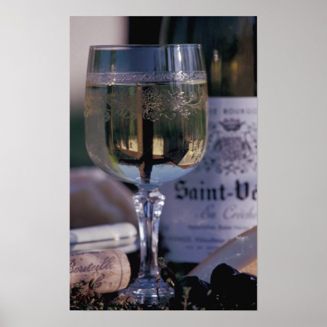 Affiches UE, France, Chablis, Vin local (Devant)