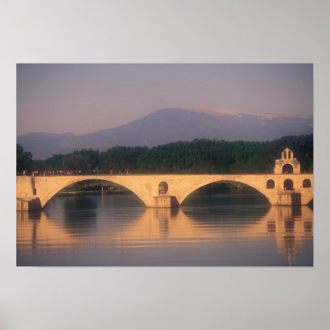 Affiches UE, France, Provence, Vaucluse, Avignon. Pont (Devant)