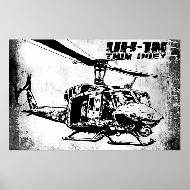 Affiches UH-1N Twin Huey (Devant)