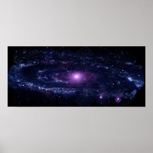 Affiches Ulultraviolet violet Andromeda Espace Galaxie (Devant)