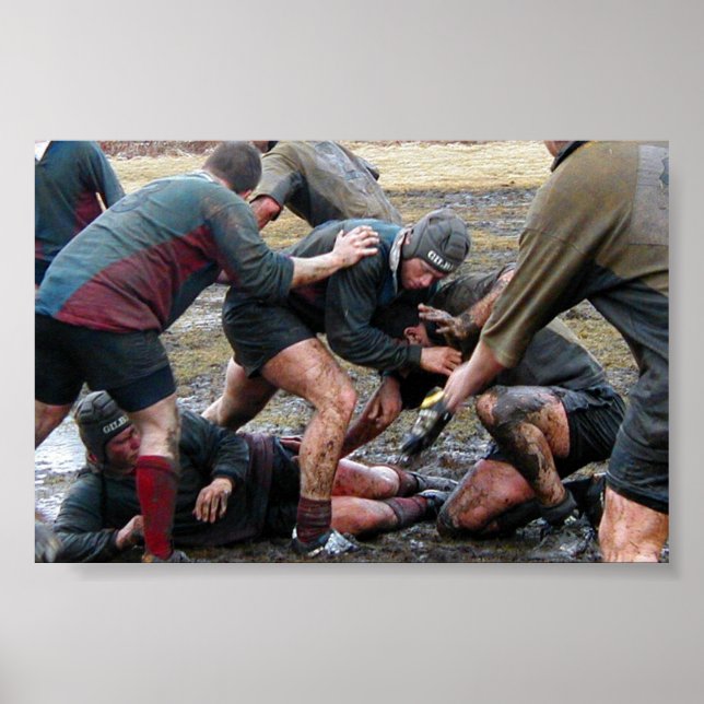 Affiches Umass Lowell Rugby Ruck (Devant)