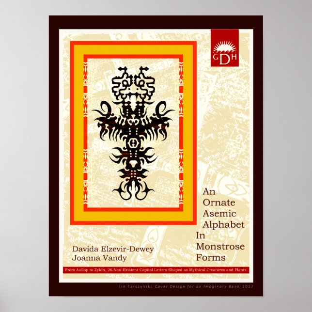 Affiches Un Alphabet Asémique Orné sous forme de Monstrose (Devant)